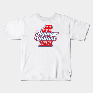 Flying Valiant Builds - (Stunt Style - Red, White, & Blue) Kids T-Shirt